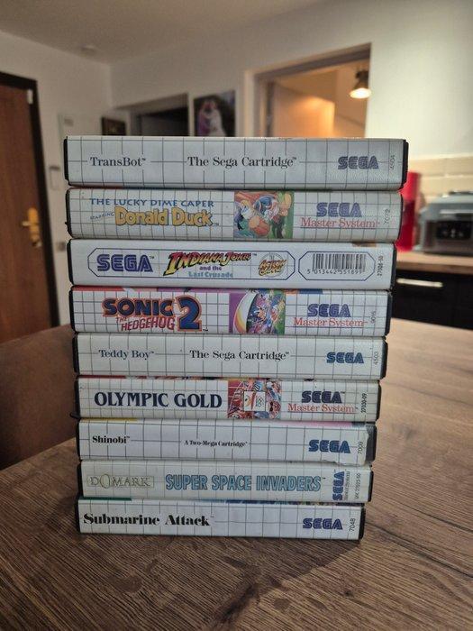 Sega - Master System - lot of 9 - Videogame - In originele, Spelcomputers en Games, Spelcomputers | Overige Accessoires