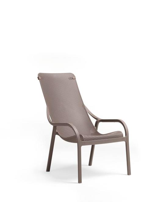 Nardi Net Loungestoel Polypropyleen - Antraciet, Tuin en Terras, Tuinsets en Loungesets, Ophalen of Verzenden