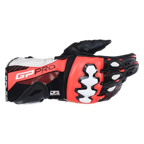 Alpinestars Gp Pro R4 Handschoenen Zwart Rood Fluo Wit, Motoren, Kleding | Motorkleding, Heren, Nieuw met kaartje, Handschoenen