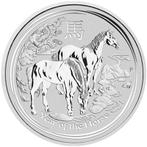 Lunar II - Year of the Horse - 1 oz 2014 (300.000 oplage), Postzegels en Munten, Munten | Oceanië, Zilver, Losse munt, Verzenden