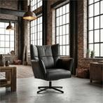 Leren draaifauteuil Lovely, Huis en Inrichting, Fauteuils, Nieuw, Ophalen of Verzenden, 75 tot 100 cm, Eigentijds, Modern, Retro, Vintage