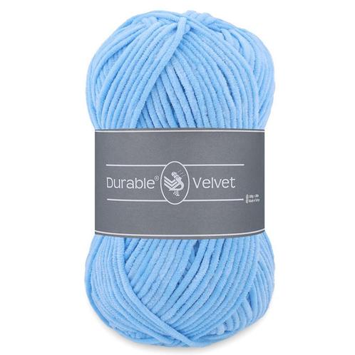 Durable Velvet - 282 light blue - Chenille Garen, Hobby en Vrije tijd, Breien en Haken, Ophalen of Verzenden