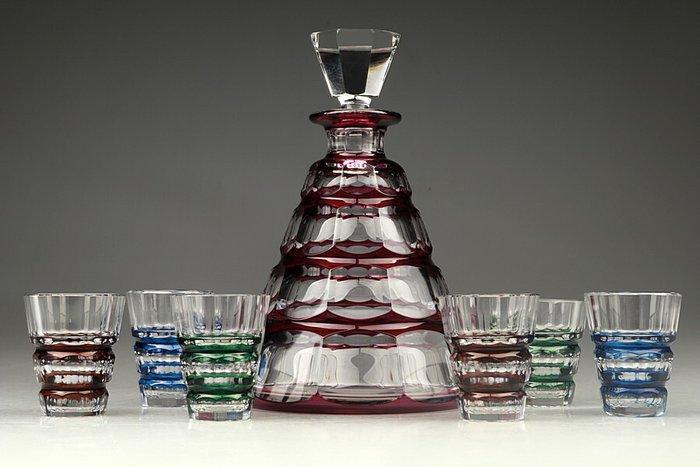 Val Saint Lambert - Karaf - Glas, Antiek en Kunst, Antiek | Glas en Kristal
