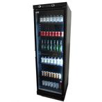 Drankenkoelkast 382L – Zwart met Glasdeur (zonder lichtbak), Gebruikt, Koelen en Vriezen