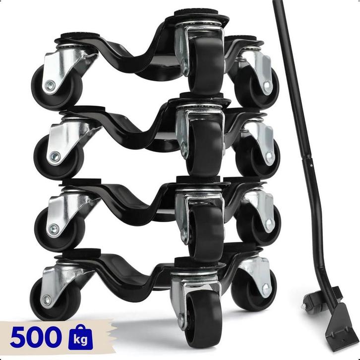 Moeve Meubelroller - Meubeltransporter - 5 delige, Doe-het-zelf en Verbouw, Gereedschap | Handgereedschap, Zo goed als nieuw, Ophalen of Verzenden