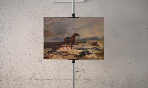 Giovanni Fattori (XX), Kring van - La disfatta con cavallo e, Antiek en Kunst, Kunst | Schilderijen | Klassiek