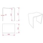 Wiesbaden Zita Douchekruk - 40x30x42.5cm - Solid Surface -, Doe-het-zelf en Verbouw, Ophalen of Verzenden, Nieuw