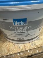 Herbol Methacryl Siegel Seidenmatt - zwart - 12,5 liter, Zwart, Nieuw, Ophalen of Verzenden, Verf