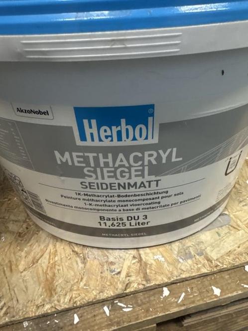 Herbol Methacryl Siegel Seidenmatt - zwart - 12,5 liter, Doe-het-zelf en Verbouw, Verf, Beits en Lak, Verf, Zwart, Nieuw, 10 tot 15 liter