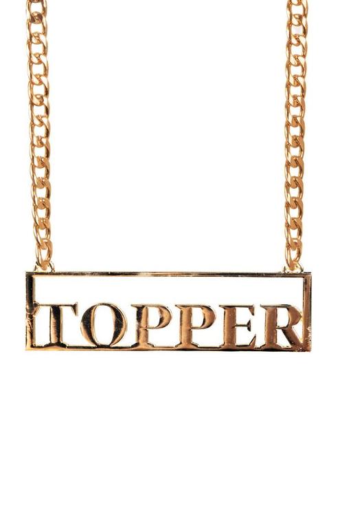 Topper Ketting Goud, Hobby en Vrije tijd, Feestartikelen, Verzenden