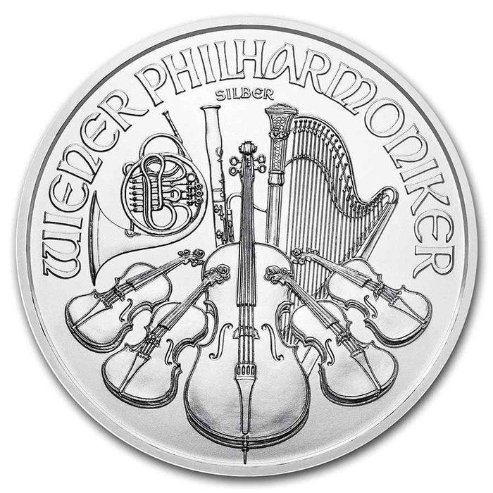Oostenrijk. 100 x 2023 1 oz €1.5 EUR Austrian Silver, Postzegels en Munten, Edelmetalen en Baren
