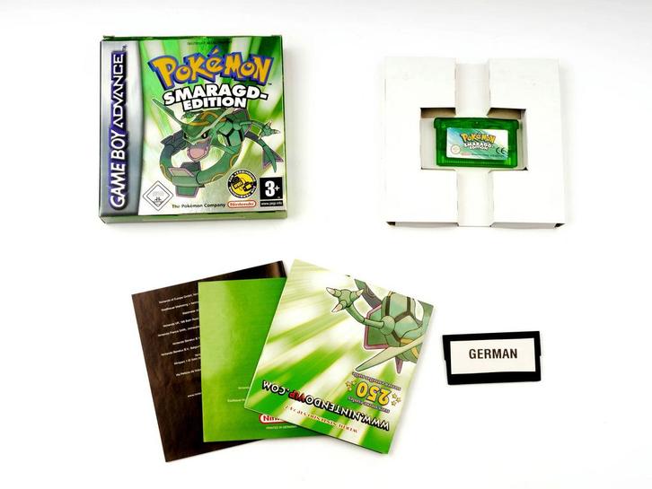 Pokemon Emerald (German) [Gameboy Advance], Spelcomputers en Games, Games | Nintendo Game Boy, Zo goed als nieuw, Ophalen of Verzenden