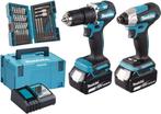 Makita - 18V Klopboormachine Combiset - DLX2414JX4 (Extras), Verzenden, Nieuw