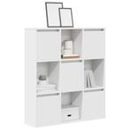 vidaXL Boekenkast 89x24x101,5 cm bewerkt hout wit, Verzenden, Nieuw, Overige houtsoorten