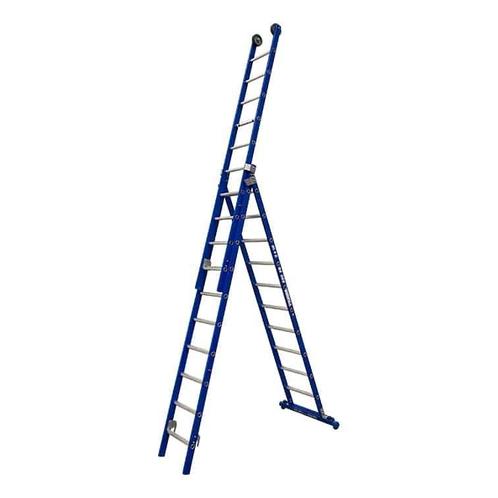 Ladder 3-delig ASC XD - 3 x 12 sporten, Doe-het-zelf en Verbouw, Ladders en Trappen, Ladder, Nieuw, Opvouwbaar of Inschuifbaar