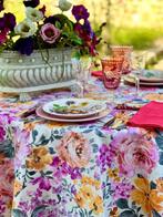 Victoriaanse rozenprint tafelkleed voor grote tafels,