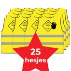 Houd 1,5 meter afstand hesje geel - 25 hesjes, Verzenden, Nieuw