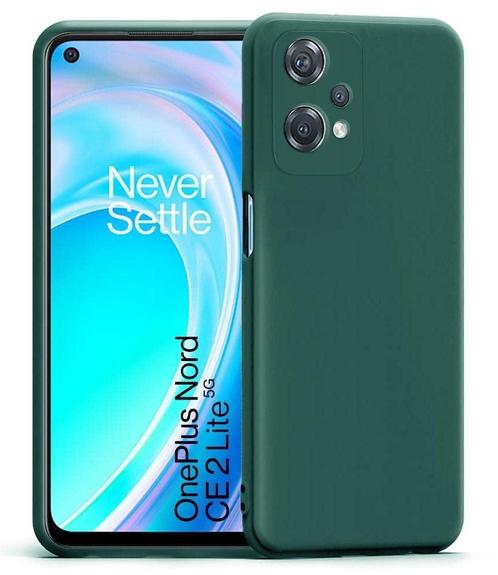OnePlus Nord CE 2 Lite Hoesje Liquid Silicone Groen, Telecommunicatie, Mobiele telefoons | Hoesjes en Frontjes | Overige merken