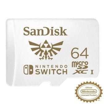 SanDisk 64GB Micro SD Card voor Nintendo Switch, Spelcomputers en Games, Spelcomputers | Nintendo Switch, Zo goed als nieuw, Verzenden