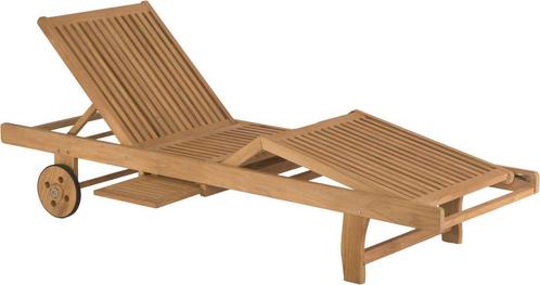 Stern nMalaga ligstoel met wielen - Bruin, Tuin en Terras, Tuinstoelen, Ophalen of Verzenden