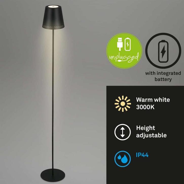 Briloner Leuchten KIKI LED vloerlamp metaal 3,5W 3-voudig, Huis en Inrichting, Lampen | Losse lampen, Zo goed als nieuw, Ophalen of Verzenden