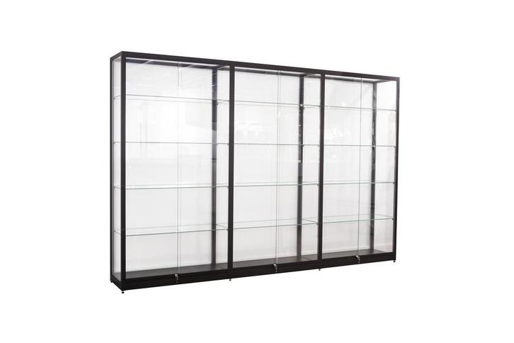 Zwarte Vitrinekast 300 x 200 x 40 cm, Zakelijke goederen, Kantoor en Winkelinrichting | Kantoormeubilair en Inrichting