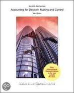 Accounting for Decision Making and Control 9780071314756, Boeken, Zo goed als nieuw