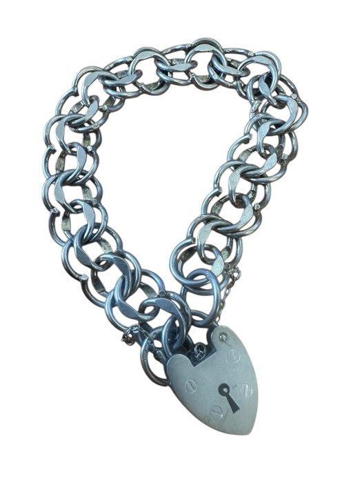 Zonder minimumprijs - Armband Zilver - hart slot, Sieraden, Tassen en Uiterlijk, Armbanden