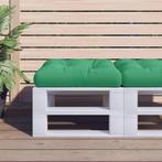 vidaXL Palletkussen stof groen, Huis en Inrichting, Woonaccessoires | Kussens, Verzenden, Nieuw, Groen