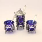 Antieke (1876-1923) Peper, zout en mosterd set + 3 identieke, Antiek en Kunst