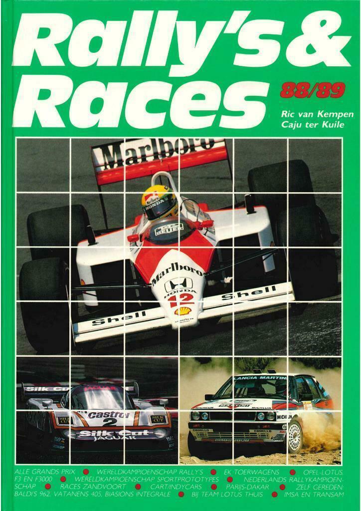 RALLY'S & RACES 1988 / 1989 BOEK (ENGELS), Boeken, Auto's | Boeken, Algemeen, Zo goed als nieuw, Verzenden