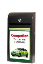 Zwarte Donatiebox / Actiebox / Ideeënbus - Met Posterhou...