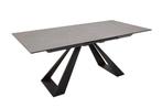 Uitschuifbare eettafel CONCORD 180-230cm antraciet keramiek, Nieuw, Ophalen of Verzenden