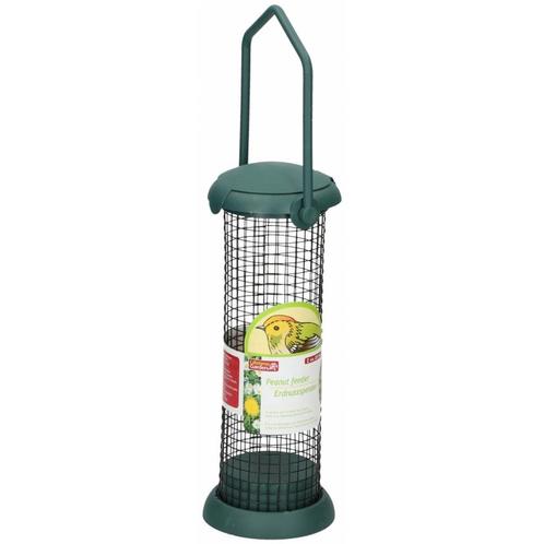 Vogel pinda/voeder silo - metaal-plastic - 22 cm - Vogels .., Dieren en Toebehoren, Vogels | Toebehoren, Ophalen of Verzenden