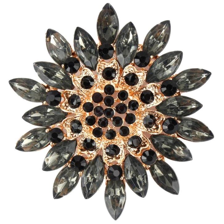 Fako Bijoux® - Broche - Bloem - Ster - XXL - Ø 68mm -, Sieraden, Tassen en Uiterlijk, Broches, Verzenden
