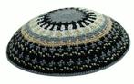 Keppeltje / Kippah, gehaakt met ingewerkt patroon van moo..., Verzenden, Nieuw