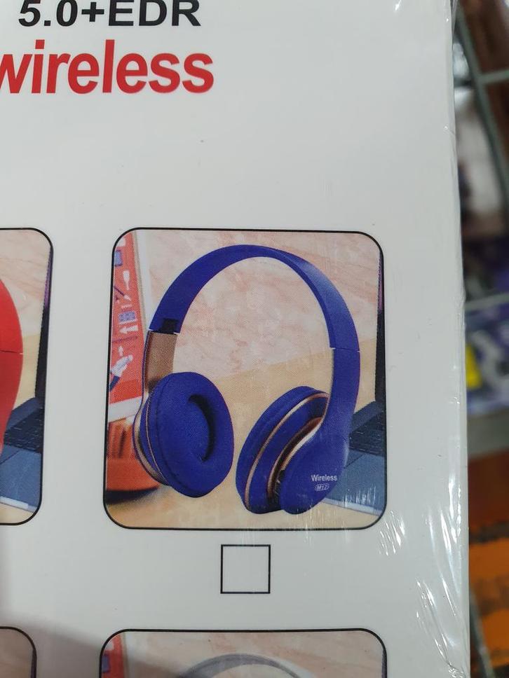 Draadloze Bluetooth Headset Blauw, Audio, Tv en Foto, Koptelefoons, Nieuw, Ophalen of Verzenden