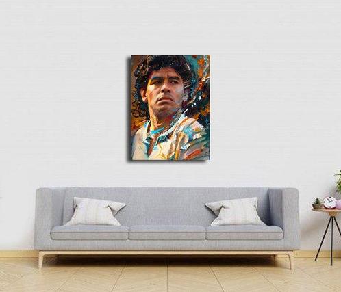 Artwork by Alberto Ricardo (XXI) - Maradona., Verzamelen, Overige Verzamelen