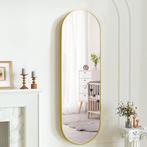 LoXa Passpiegel Ovalo Goud – 160x60 cm – Ophangbaar – Goud G, Huis en Inrichting, Woonaccessoires | Spiegels, Verzenden, Nieuw