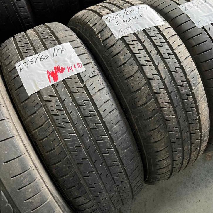 2 x Continental 4X4 Contact 235-60-17 Zomerbanden 5,5mm, Auto-onderdelen, Banden en Velgen, 17 inch, Zomerbanden, 235 mm, Personenwagen