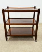 Scandinavische serveerwagen / trolley, Eikenhout, Ophalen of Verzenden, Zo goed als nieuw, 50 tot 100 cm