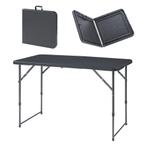 Tuintafel Adelfia klaptafel verstelbaar 120x60x54/74/90 cm r, Caravans en Kamperen, Verzenden, Nieuw