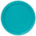 Turquoise Borden 18cm 20st, Verzenden, Nieuw