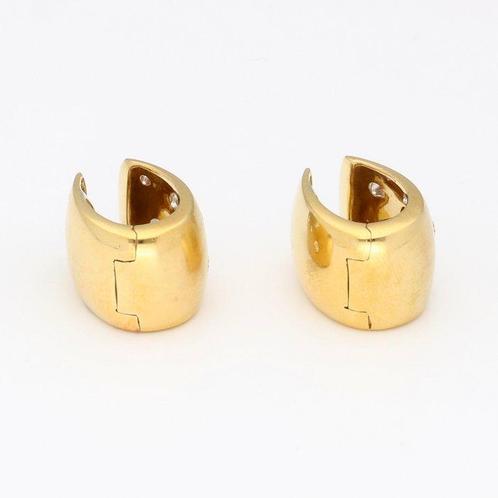 Oorbellen - 18 karaat Geel goud Diamant (Natuurlijk), Sieraden, Tassen en Uiterlijk, Oorbellen