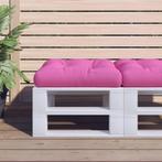 vidaXL Palletkussen 60x61,5x10 cm oxford stof roze, Huis en Inrichting, Woonaccessoires | Kussens, Verzenden, Nieuw, Roze