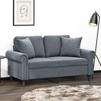 vidaXL Tweezitsbank met sierkussens 120 cm fluweel, Verzenden, 150 tot 200 cm, Stof, Nieuw