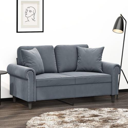 vidaXL Tweezitsbank met sierkussens 120 cm fluweel, Huis en Inrichting, Banken | Bankstellen, Nieuw, 150 tot 200 cm, Stof, Tweepersoons