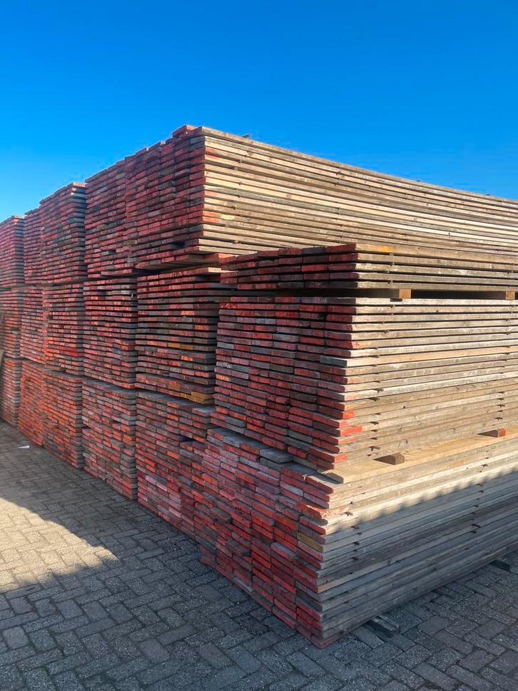 Steigerhout - steigerplanken verschillende lengtes, Doe-het-zelf en Verbouw, Hout en Planken, 300 cm of meer, Plank, Gebruikt