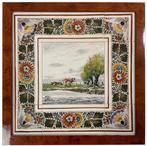 Tegel - Makkum - Paul van Dort - 1990-2000 - Landschap met, Antiek en Kunst