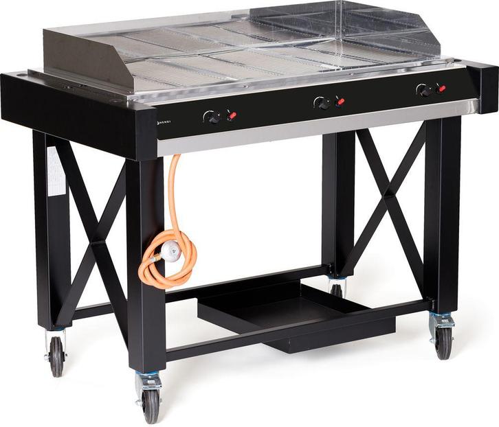Gasbarbecue Atlanta, Hendi, Zwart, 13kw, 1285x770x(h)917mm, Zakelijke goederen, Horeca | Keukenapparatuur, Nieuw in verpakking